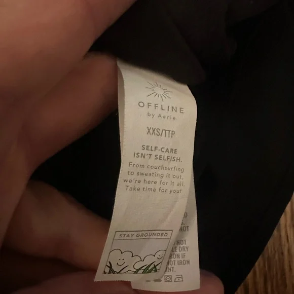 Aerie Offline Black Athletic Skort Skirt XXS - Picture 4 of 4